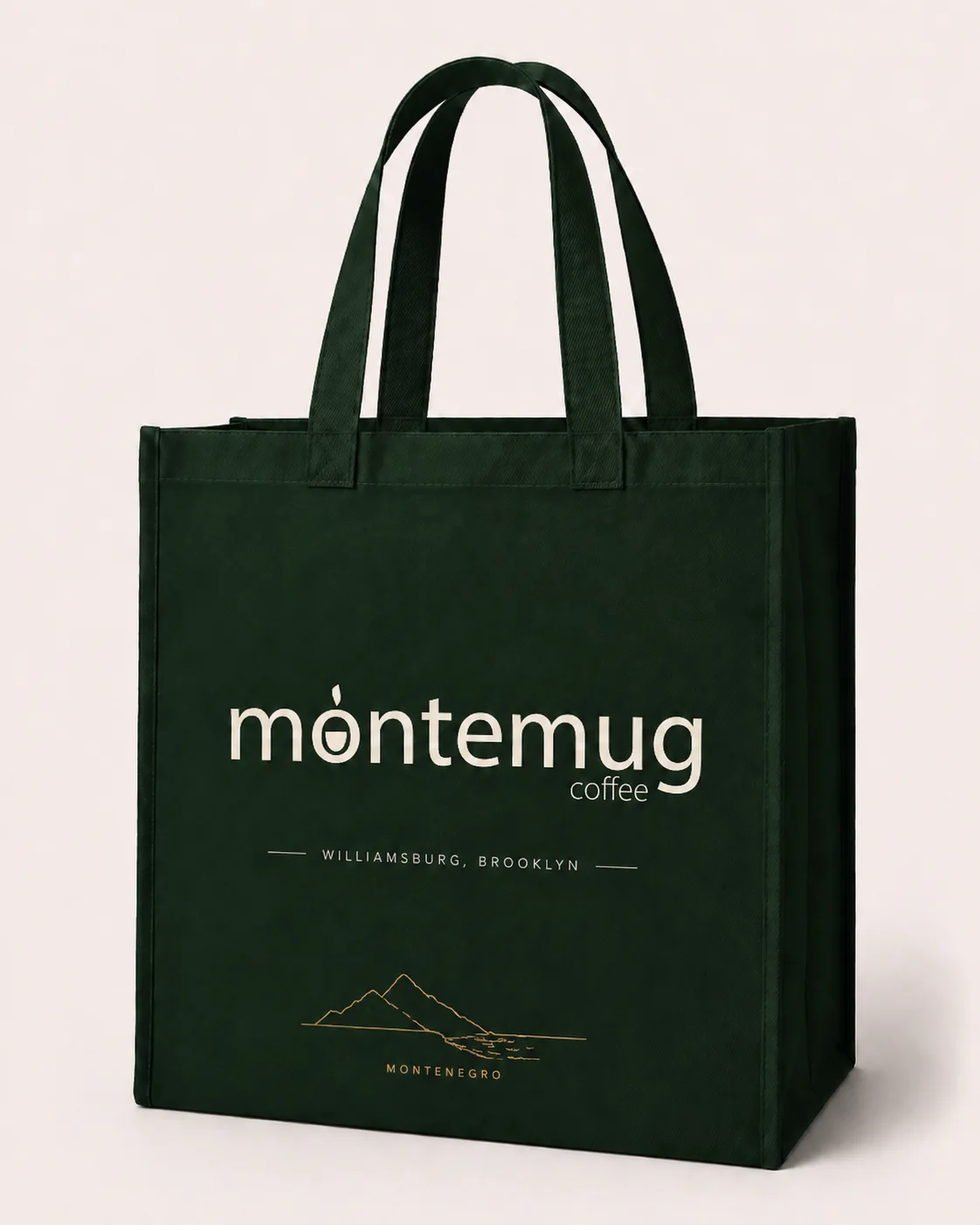 Green Montemug Coffee tote bag